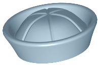 Plaatje in Gallery viewer laden, LEGO® los onderdeel Hoofddeksels in kleur Zandblauw 93557