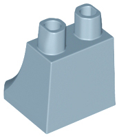 Plaatje in Gallery viewer laden, LEGO® los onderdeel Benen Aangepast in kleur Zandblauw 36036