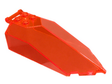 Plaatje in Gallery viewer laden, LEGO® los onderdeel Voorruit Doorzichtig Neon Oranje 27165