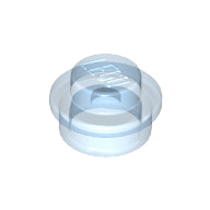 Plaatje in Gallery viewer laden, LEGO® onderdeel Plaat Rond Doorschijnend Medium Blauw 4073
