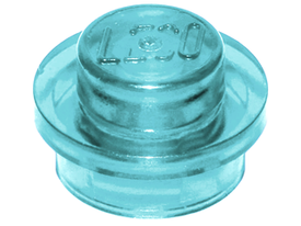 LEGO® los onderdeel Plaat Rond Doorzichtig Lichtblauw 4073