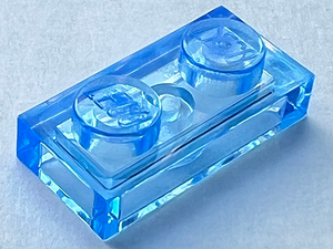 LEGO® Plaat Algemeen Doorschijnend Medium Blauw 3023