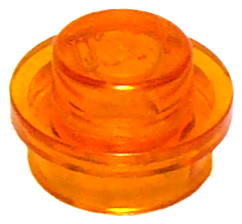LEGO® los onderdeel Plaat Rond Doorzichtig Oranje 4073