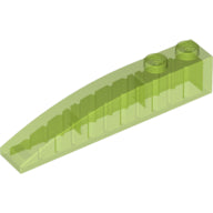 LEGO® Dakpan Gebogen Doorschijnend Helder Groen 42022