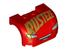 Plaatje in Gallery viewer laden, LEGO® los onderdeel Spatbord met Motief Rood 93587pb15