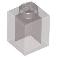 Plaatje in Gallery viewer laden, LEGO® los onderdeel Steen in kleur Doorzichtig Zwart 3005