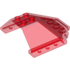 LEGO® los onderdeel Voorruit in kleur Doorzichtig Rood 87606