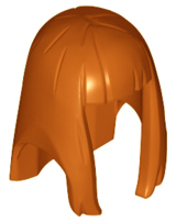 LEGO® los onderdeel Haar in kleur Donker Oranje 17346