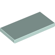 Plaatje in Gallery viewer laden, LEGO® los onderdeel Tegel Algemeen in kleur Licht Aqua 87079