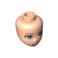 Plaatje in Gallery viewer laden, LEGO® los onderdeel Hoofd in kleur Lichte Noga 37592