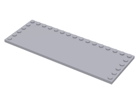 LEGO® onderdeel Tegel Aangepast Licht Blauwachtig Grijs 6205