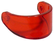 Plaatje in Gallery viewer laden, LEGO® onderdeel Hoofddeksel Accessoire Doorzichtig Rood 2447