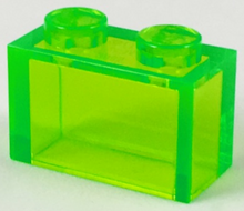 Plaatje in Gallery viewer laden, LEGO® los onderdeel Steen Doorschijnend Helder Groen 3065