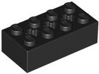 LEGO® los onderdeel Technische Steen in kleur Zwart 39789