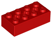 Plaatje in Gallery viewer laden, LEGO® los onderdeel Technische Steen in kleur Rood 39789