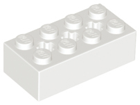 LEGO® los onderdeel Technische Steen in kleur Wit 39789