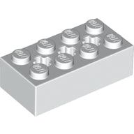 Plaatje in Gallery viewer laden, LEGO® los onderdeel Technische Steen in kleur Wit 39789