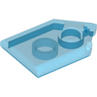 LEGO® Tegel Aangepast Doorzichtig Donkerblauw 22385