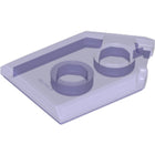 LEGO® los onderdeel Tegel Aangepast Doorzichtig Paars 22385