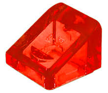 Plaatje in Gallery viewer laden, LEGO® los onderdeel Dakpan Algemeen Doorzichtig Rood 54200