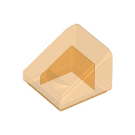 LEGO® los onderdeel Dakpan Algemeen Doorzichtig Oranje 54200