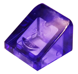 LEGO® los onderdeel Dakpan Algemeen Doorzichtig Paars 54200