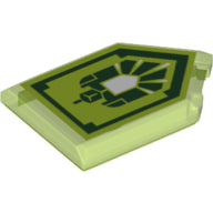 LEGO® 22385pb152 in kleur Doorschijnend Helder Groen