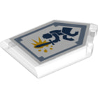 LEGO® Tegel Aangepast met Motief Doorzichtig 22385pb153