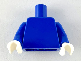 LEGO® los onderdeel Lijf in kleur Blauw 973c021