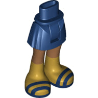 LEGO® los onderdeel Benen in kleur Donkerblauw 92252c00pb022