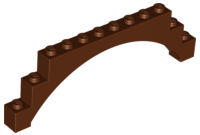 LEGO® los onderdeel Steen Boog Roodachtig Bruin 18838