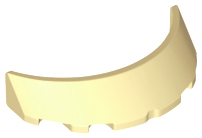 LEGO® los onderdeel Voorruit in kleur Geelbruin 62360