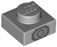 Plaatje in Gallery viewer laden, LEGO® Plaat met Motief Licht Blauwachtig Grijs 3024pb011