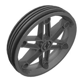 LEGO® los onderdeel Wiel in kleur Parel Donkergrijs 2903