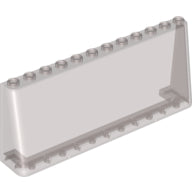 LEGO® los onderdeel Voorruit in kleur Doorzichtig Zwart 6267