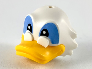 LEGO® los onderdeel Hoofd Aangepast in kleur Wit 41599pb01