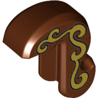 Plaatje in Gallery viewer laden, LEGO® Dier Onderdelen met Motief Roodachtig Bruin 15429pb04