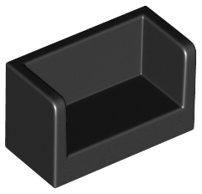 Plaatje in Gallery viewer laden, LEGO® los onderdeel Paneel in kleur Zwart 23969