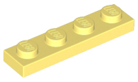 LEGO® los onderdeel Plaat Algemeen Helder Lichtgeel 3710
