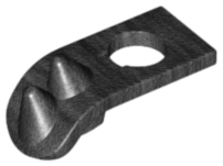 LEGO® los onderdeel Lijf Accessoire Parel Donkergrijs 39260