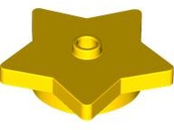 LEGO® los onderdeel Plaat Rond in kleur Geel 39611