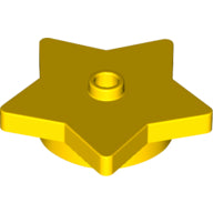 LEGO® los onderdeel Plaat Rond in kleur Geel 39611