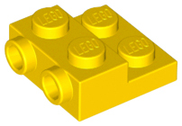 LEGO® los onderdeel Plaat Aangepast in kleur Geel 99206