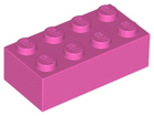 LEGO® los onderdeel Steen in kleur Donker Roze 3001