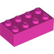 Plaatje in Gallery viewer laden, LEGO® los onderdeel Steen in kleur Donker Roze 3001