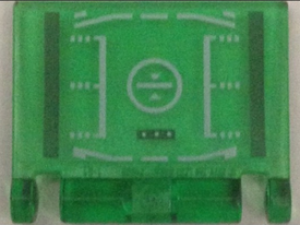 LEGO® Accessoire met Motief Doorzichtig Groen 24093pb012