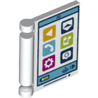 LEGO® los onderdeel Accessoire met Motief Wit 24093pb014