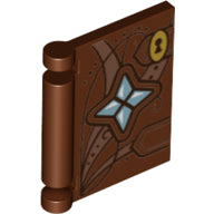 Plaatje in Gallery viewer laden, LEGO® Accessoire met Motief Roodachtig Bruin 24093pb013
