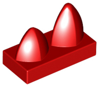 LEGO® los onderdeel Tegel Aangepast in kleur Rood 15209