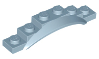 LEGO® los onderdeel Spatbord in kleur Zandblauw 62361